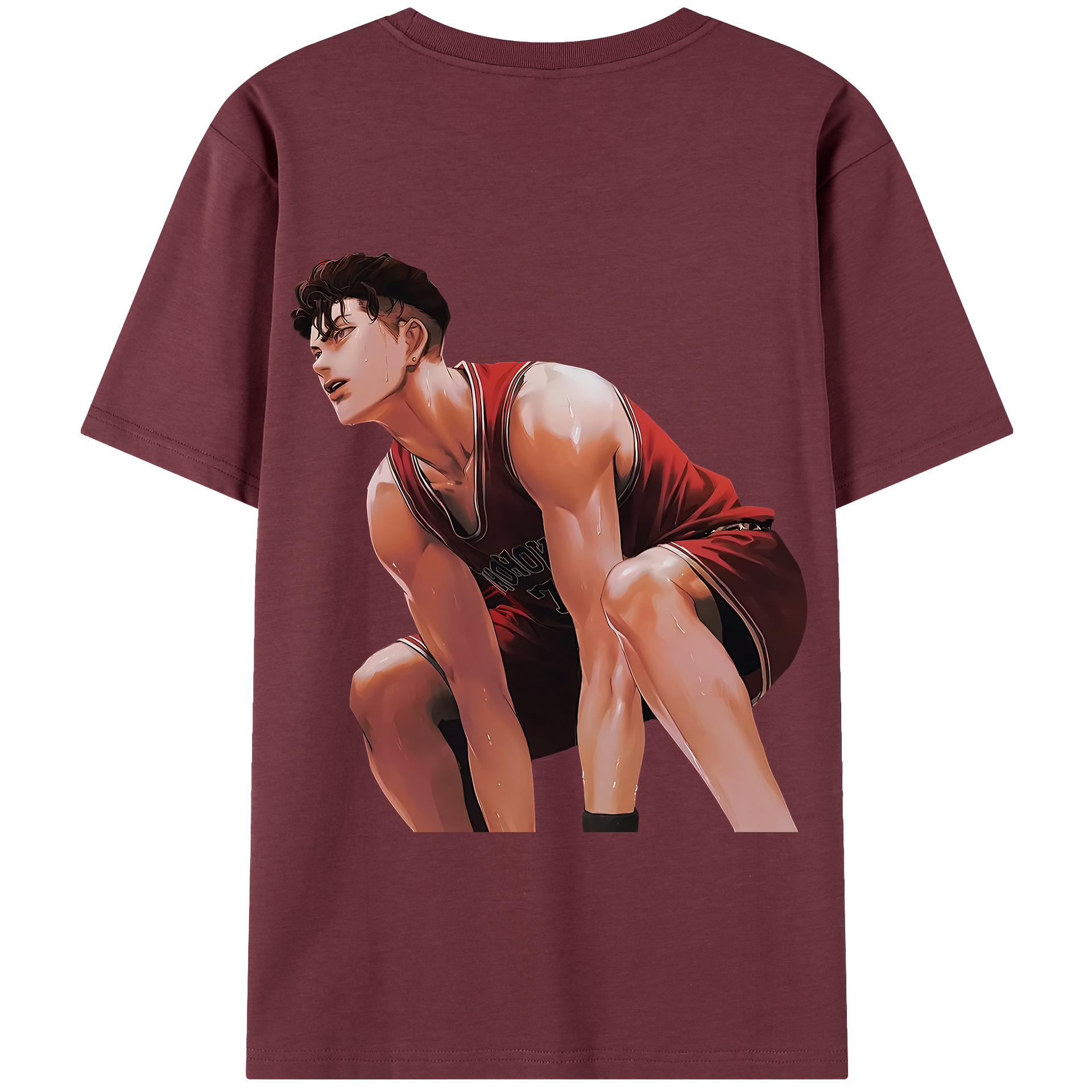 SLAM DUNK／スラムダンク 綿100％半袖Tシャツ（背面プリント）
